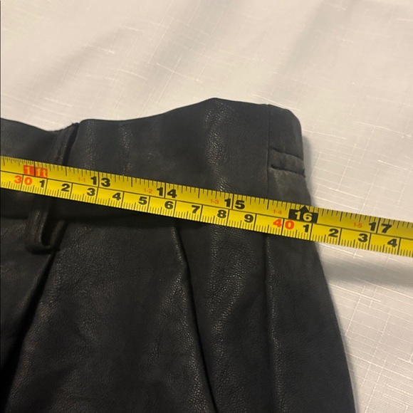 Free People Black High Waist Shorts SZ XL Roma Vegan Suede casual moto boho - Picture 5 of 13